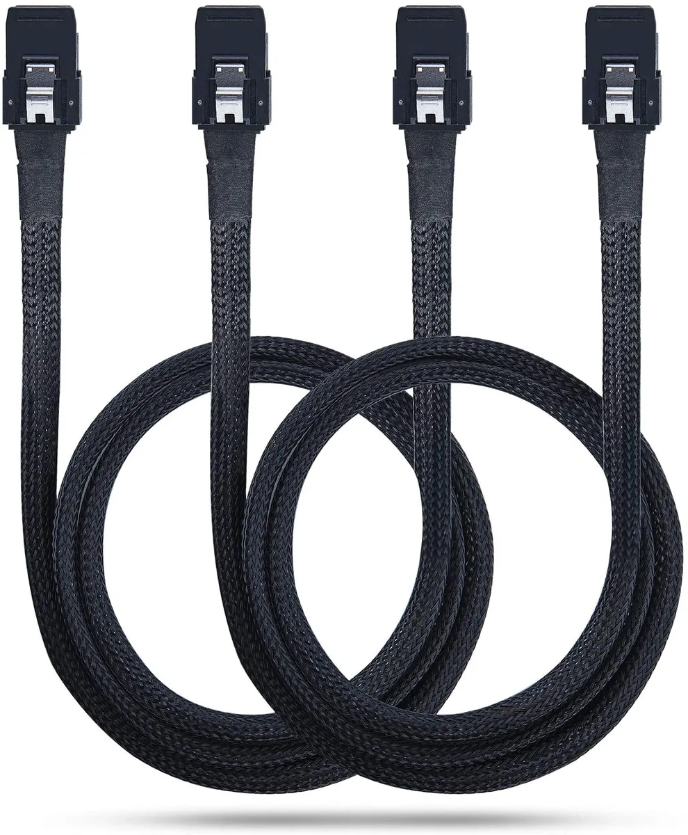 10Gtek 10Gtek Mini SAS SFF-8087 Cable 0.7m 2 Pack — product photo