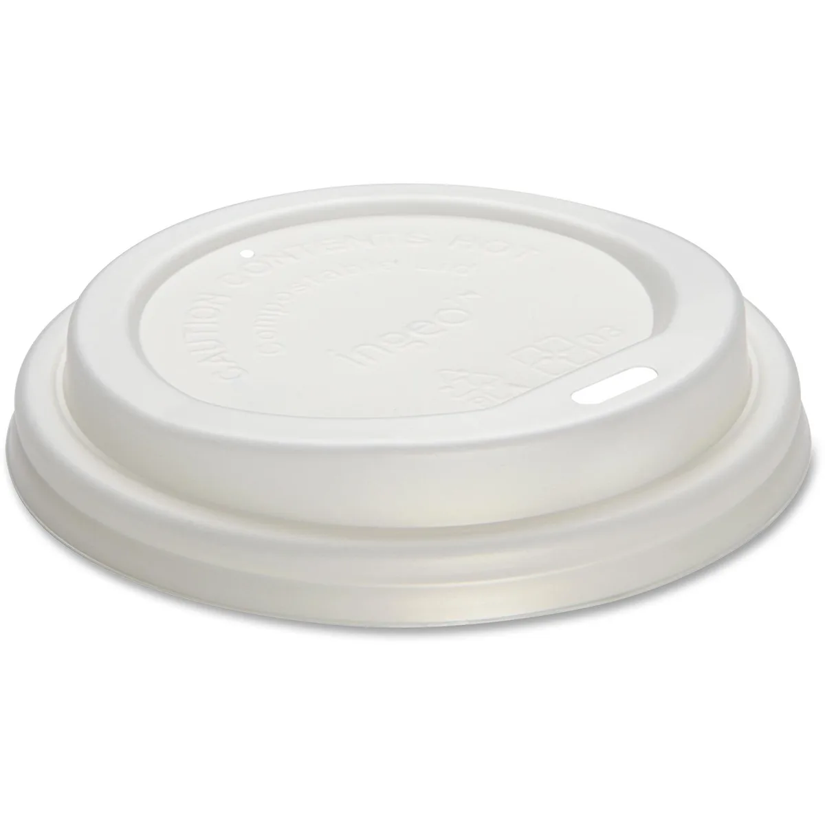 Genuine Joe Genuine Joe 10212CT Vented Hot Cup Lid White 1000 Carton — product photo