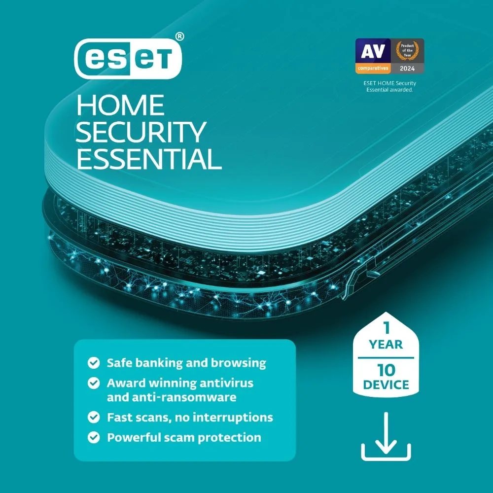 ESET ESET RTL-EHSE-N1-10-1-XLS internet security 10 devices 1 year — product photo