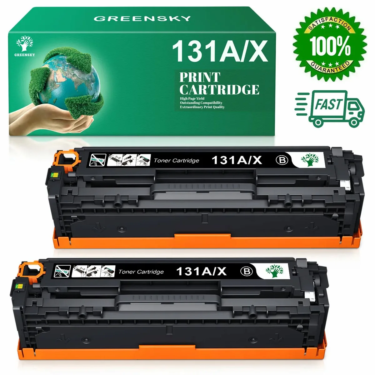 V4ink V4ink CF210A Black Laser Toner Cartridge 2 Pack — product photo