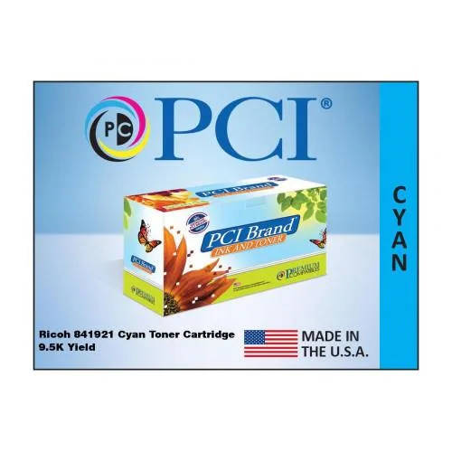 PCI PCI 841921 Cyan Toner Cartridge 9500 Page — product photo