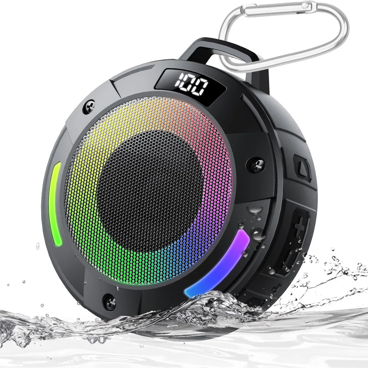 aowoka S4 Classic Black Portable Speaker 10W IPX7 1800mAh 360° — product photo