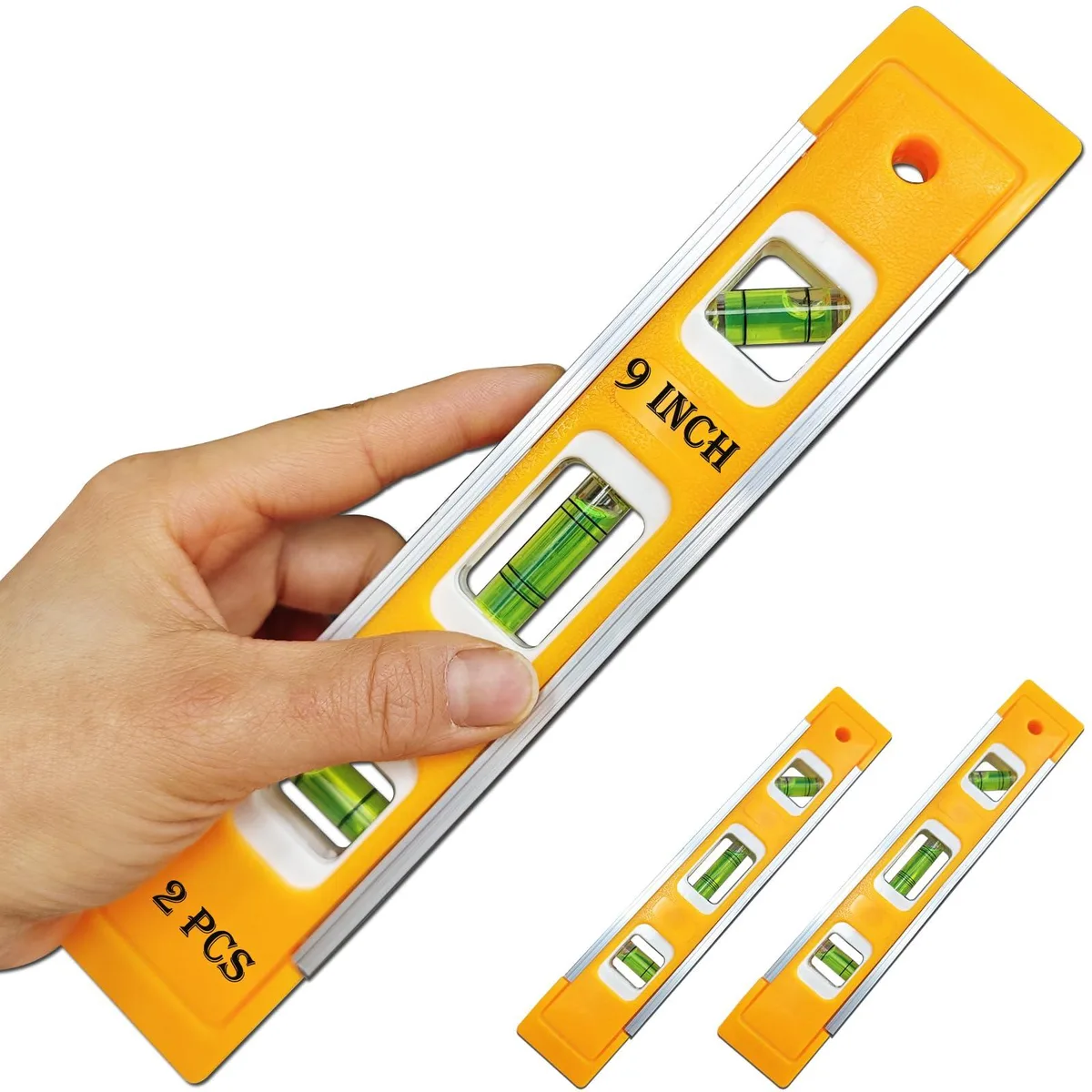 9 Inch Torpedo Level Magnetic 45/90/180 Degree 2PCS — product photo