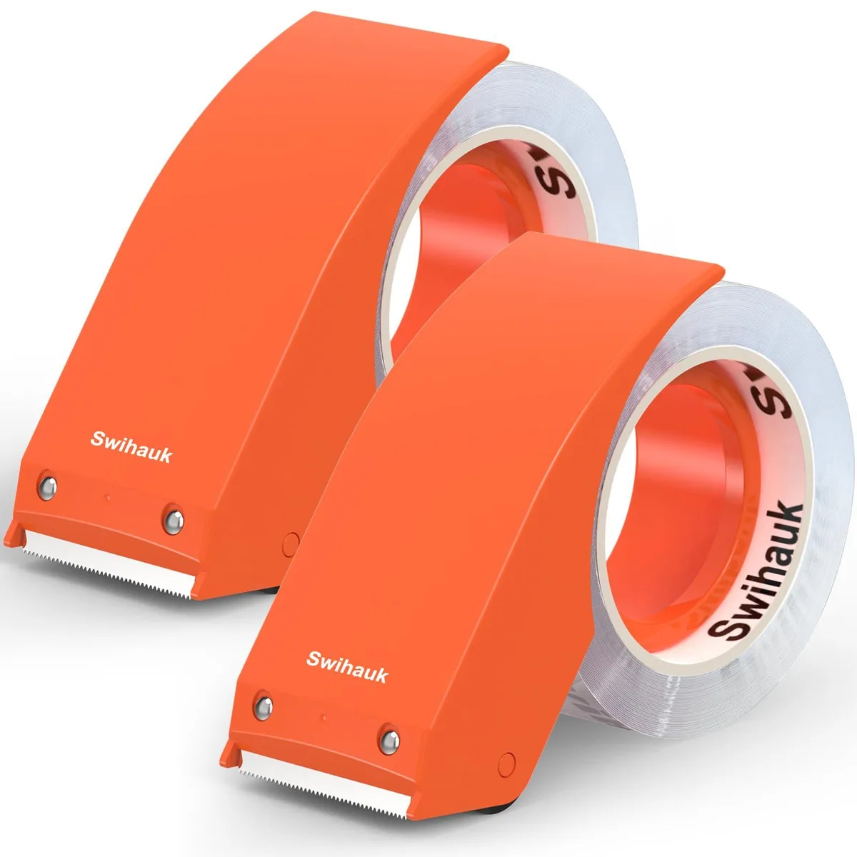  Royal 22-8 Clear Packing Tape 1.88 in x 66.6 YDs 2 Roll + 2 Dispenser — product photo
