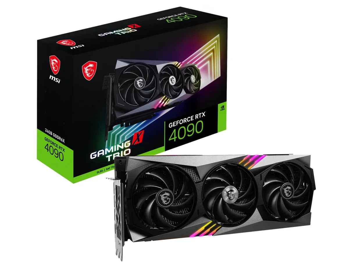 MSI MSI GeForce RTX 4090 Gaming X Trio 24G graphics card — product photo