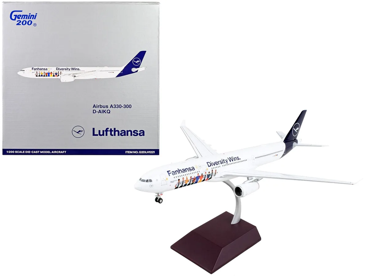 GeminiJets GeminiJets Airbus A330-300 Lufthansa Diversity Wins 1/200 Diecast — product photo