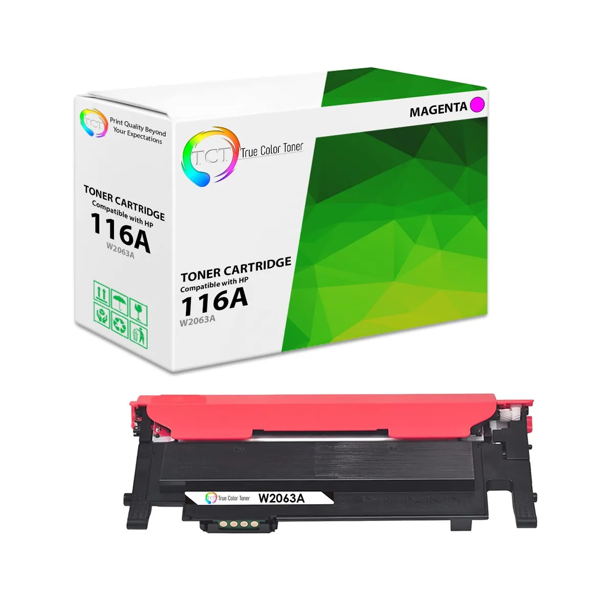 True Color Toner True Color Toner 116A Magenta Toner Cartridge W2063A 700 Pages — product photo
