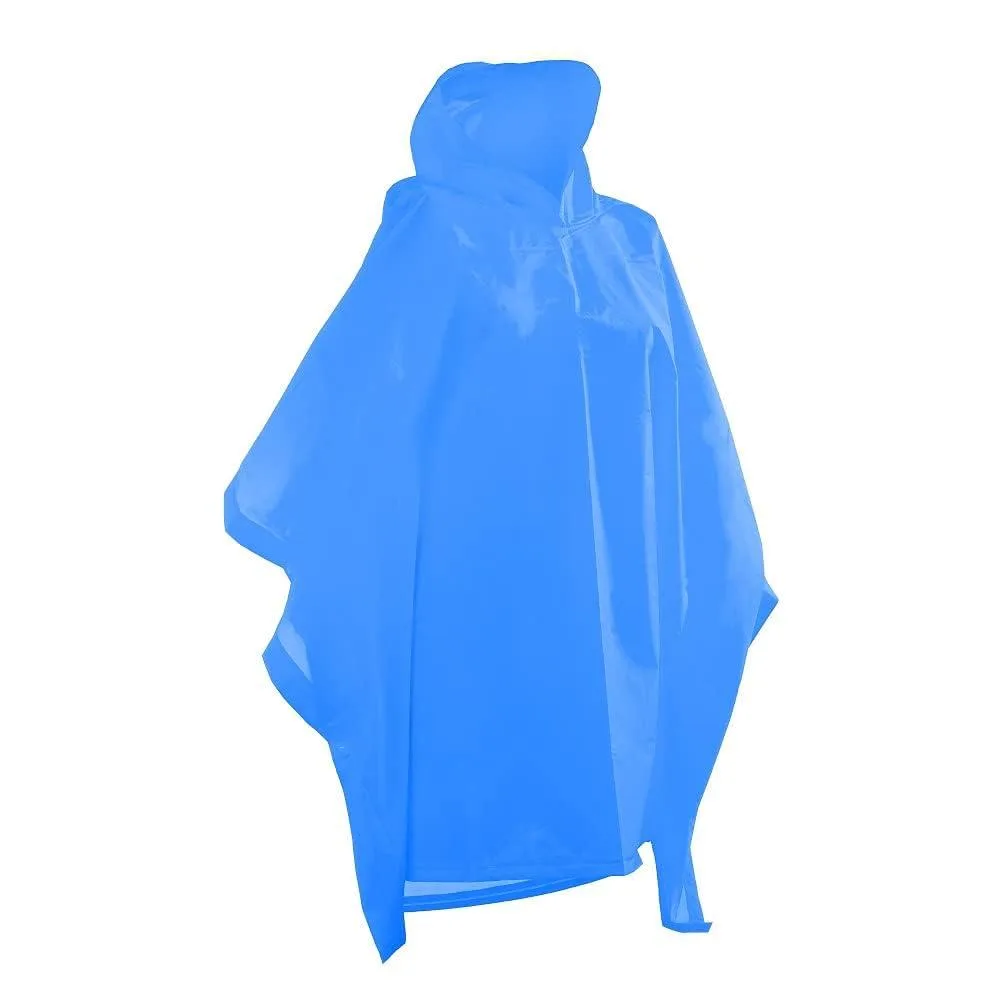 totes Kids Lightweight Hooded Packable Poncho With Side Snaps, Blue, Size S — product photo