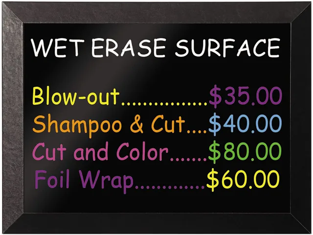 Bi-Silque Bi-Silque MM14151620 wet-erase board 36.00" x 48.00" black frame — product photo