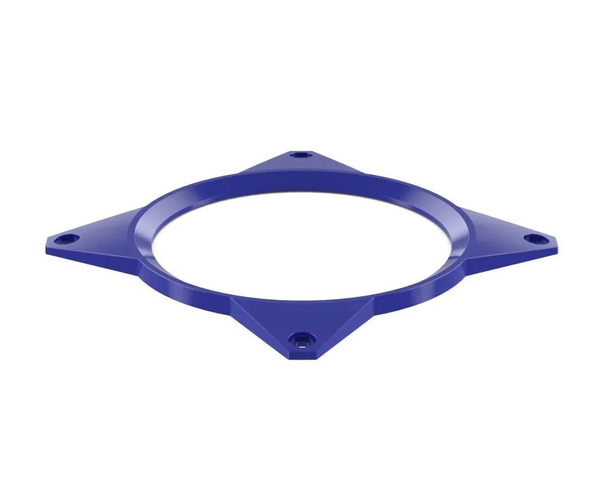 PrimoChill PrimoChill 120mm Aluminum Fan Cover SX True Blue diy cooling — product photo