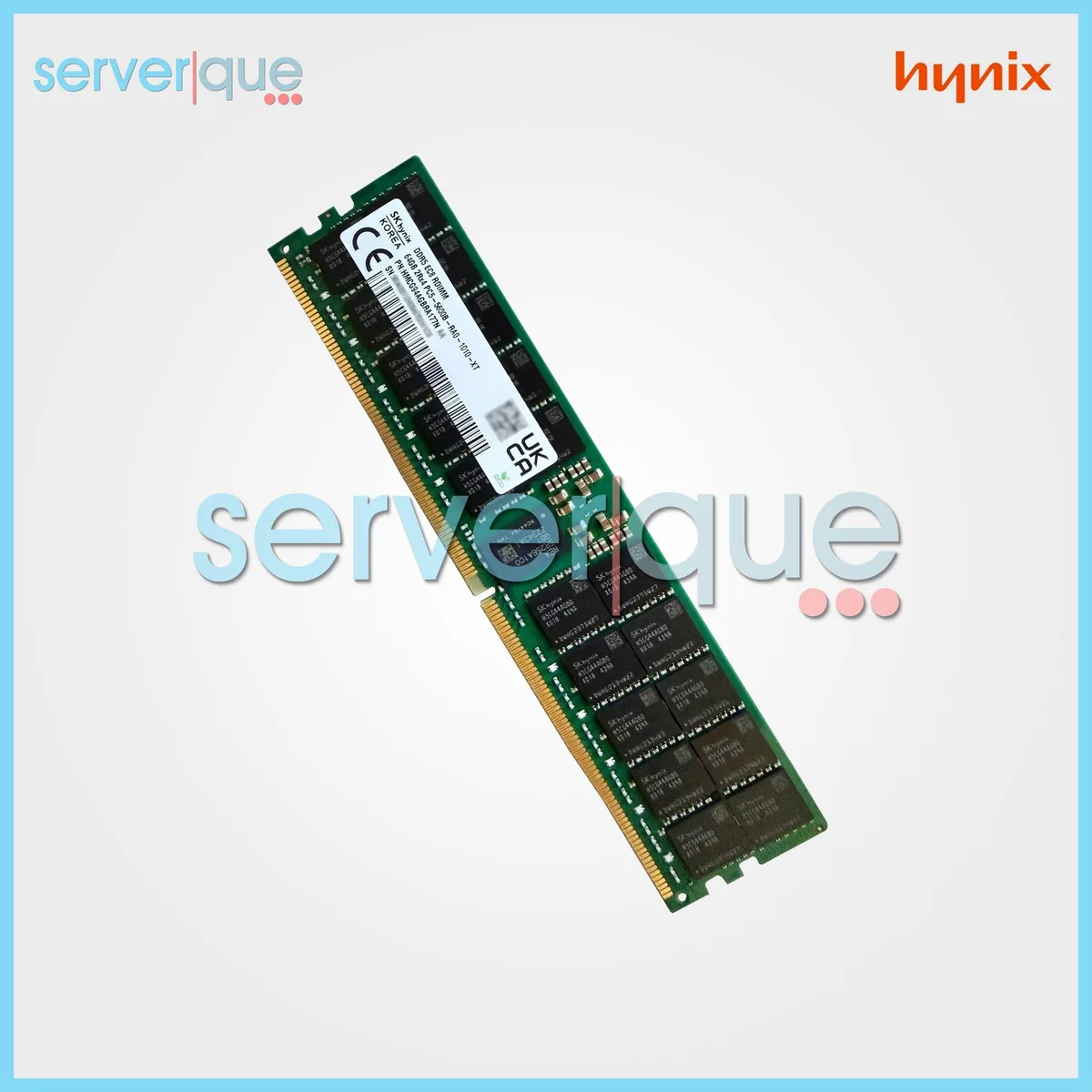 SK hynix SK hynix HMCG94AGBRA177N 64GB DDR5-5600 RDIMM ECC Reg Dual Rank server RAM — product photo