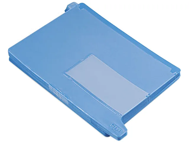 Smead Smead 61951 End Tab Out Guides with Pockets Poly Letter Blue 25/Box accessory — product photo