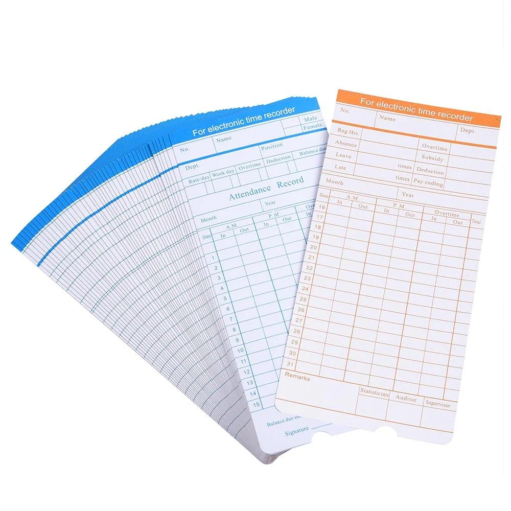 Yescom USA, Inc. Yescom USA, Inc. 16TCD001-MON50 50 Monthly Time Cards — product photo