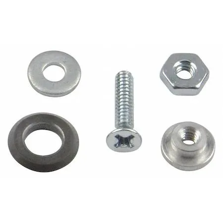 Five small grey carbide cutting wheels, half-inch diameter