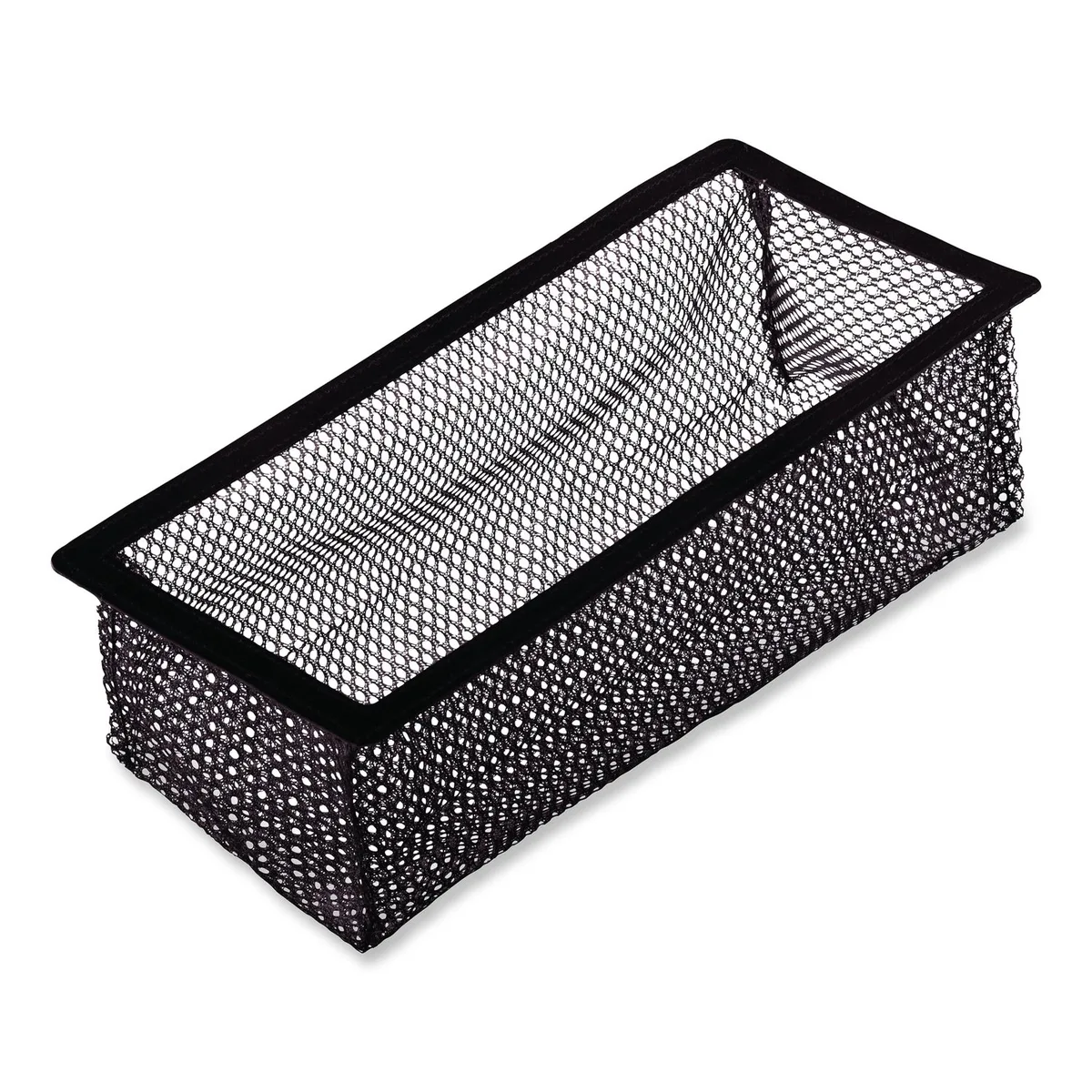 Black mesh floor vent net, four by ten inches, very thin