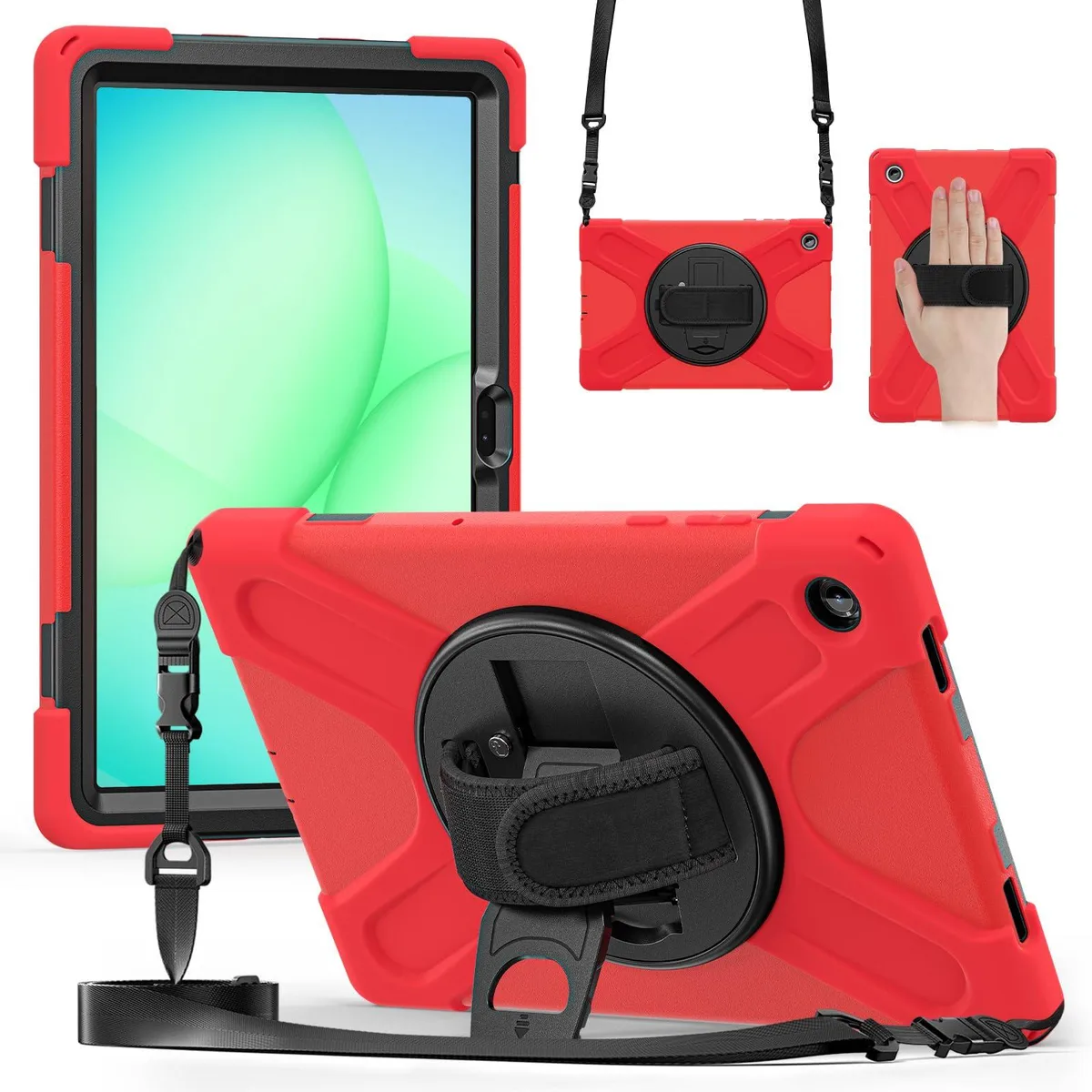 Timoom Timoom Shockproof Kids Case Red 11" for Tab A11+ 2025 SM-X230/235/236 &amp; Tab A9+ 2023 SM-X210/216/218 — product photo