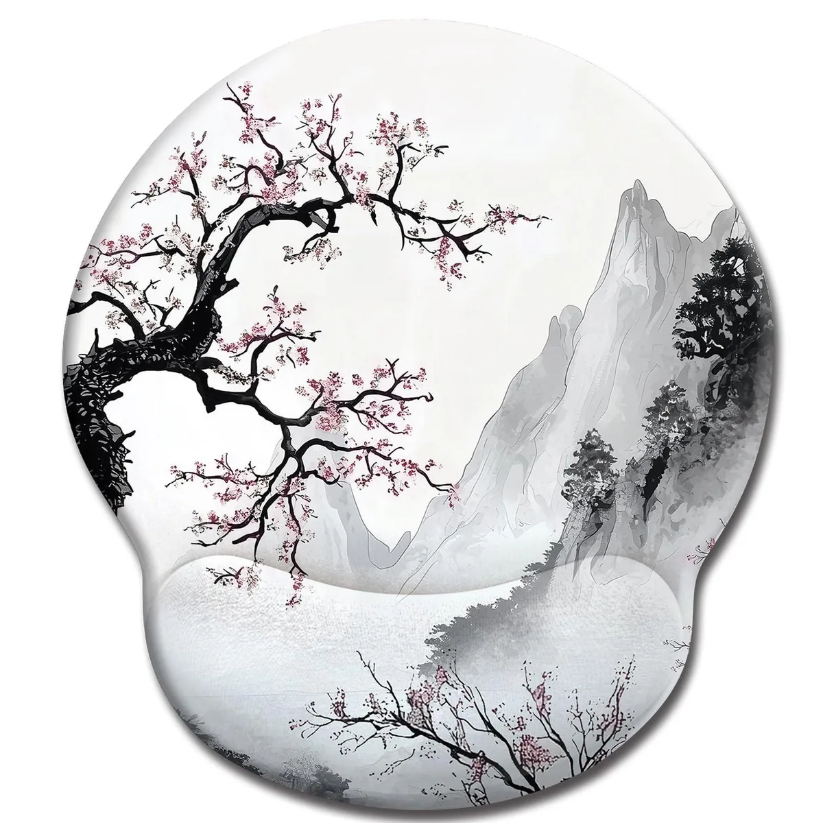 KEHIPI KEHIPI J-MOUA052 Japanese Style-2 mouse pad 9.7 x 8.5 in 7mm 20mm wrist rest — product photo