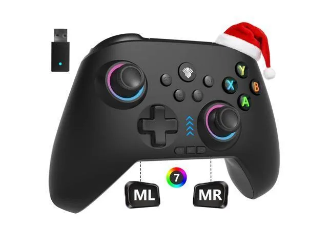 LORDWORLD LORDWORLD 2.4G Wireless Controller with RGB, Hall Joysticks, 800mAh Battery — product photo