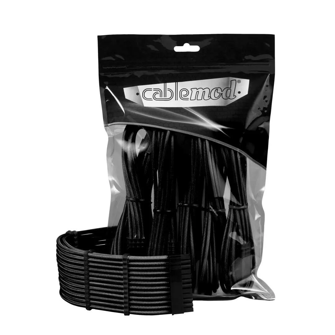PISKEKAT PISKEKAT Server Rack CableMod Pro ModMesh Sleeved Cable Extension Kit Black — product photo