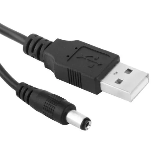 eForChina eForChina USB Male to DC 5.5 x 2.1mm Power Cable 100cm — product photo