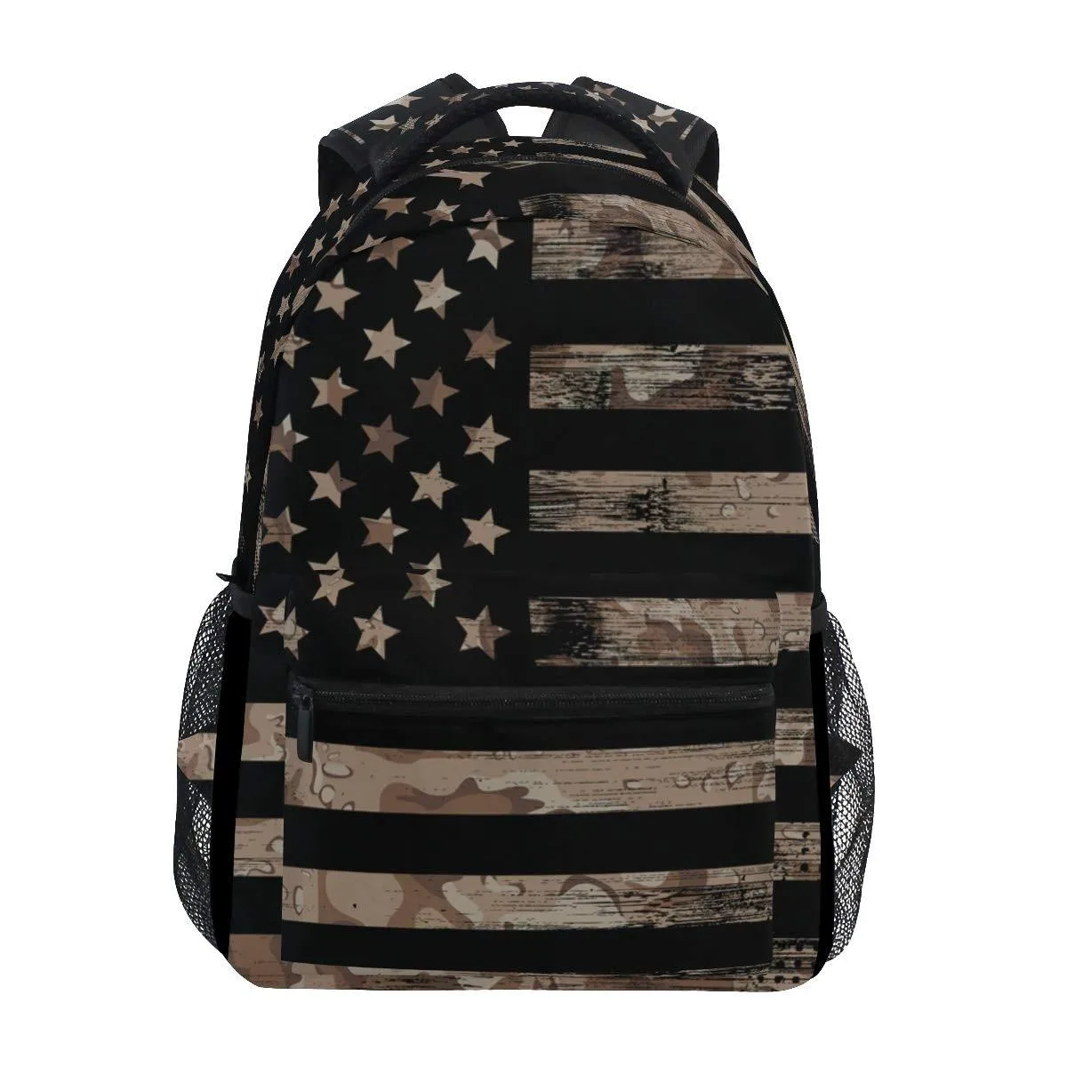 Adafruit Adafruit 2 in 1 Accessories American USA Flag Desert Camouflage Backpack 11.5 x 7 x 16 in — product photo
