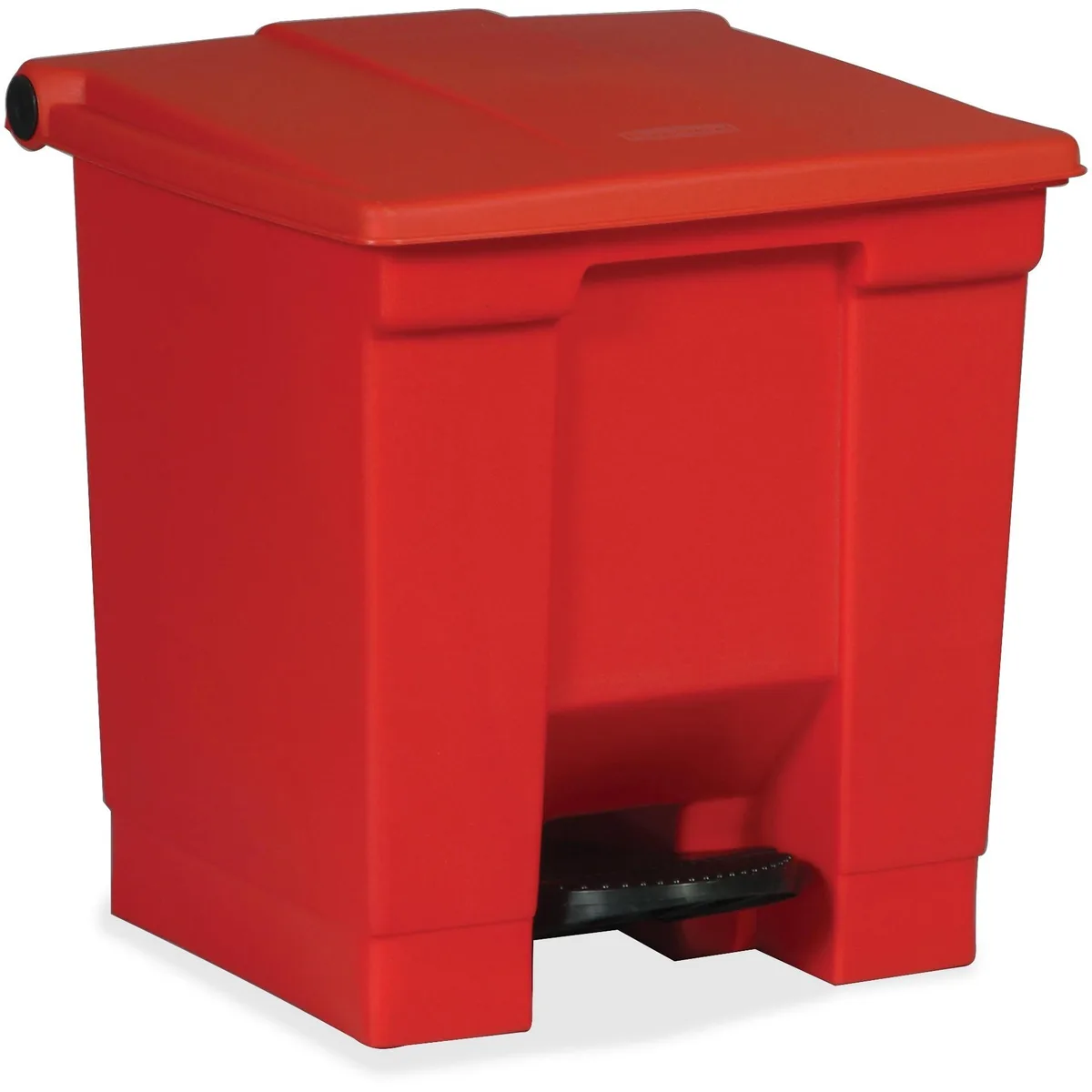 Rubbermaid Commercial Rubbermaid Commercial 614300RED Step-on Waste Container 8 gal Red 17.1" H 15.8" W 16.2" D — product photo