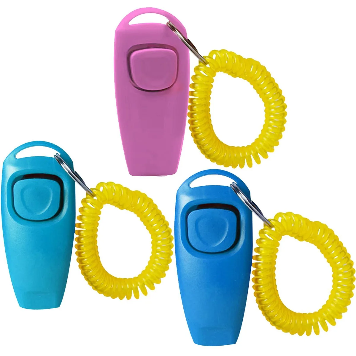  FHKPET 2-in-1 Clicker Whistle 3 Pack Multicolored — product photo