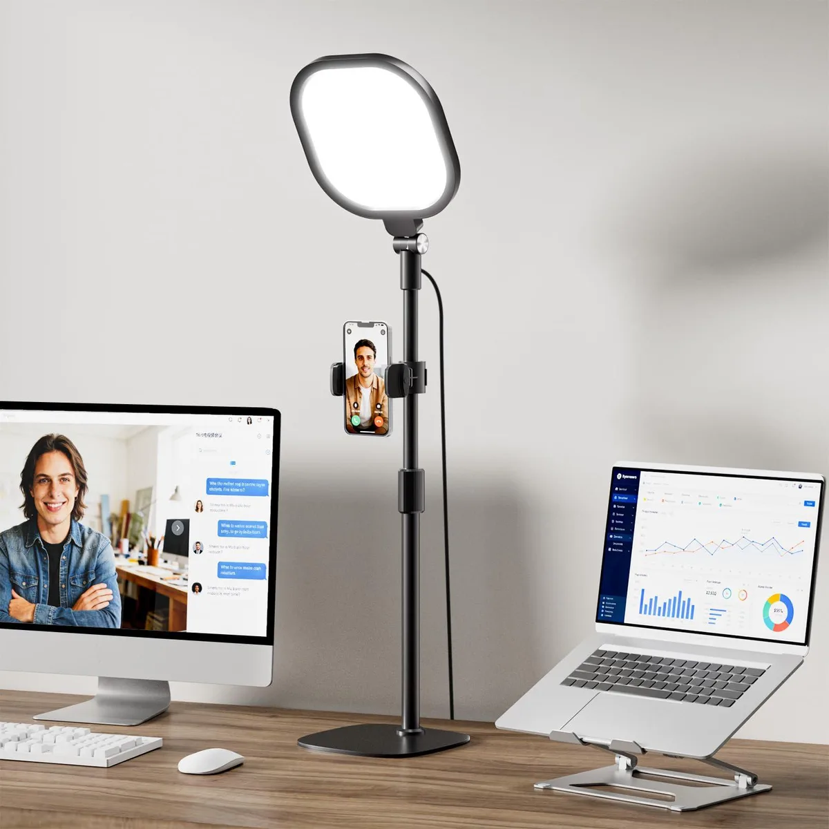  LitONES F-616 Video Conference Lighting 30 Modes CRI>98 1.1kg — product photo