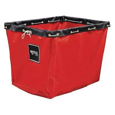 Red vinyl replacement liner, rectangular shape with rope ties