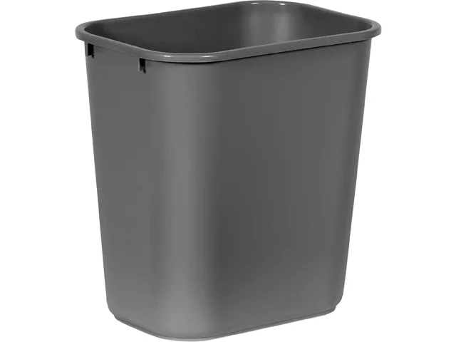 Rubbermaid Commercial Rubbermaid Commercial 295600GYCT Deskside Wastebasket 7 gal Gray 12 Pack — product photo