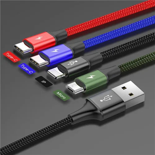 BASEUS BASEUS 4-in-1 Fast Charging Cable 120cm Black — product photo