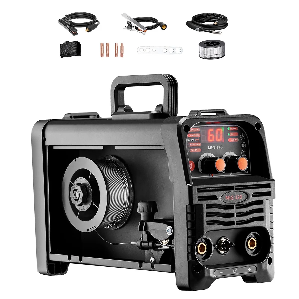VEVOR VEVOR MIG-130 130A 110V 3-in-1 MIG/Stick/Lift TIG Welder — product photo