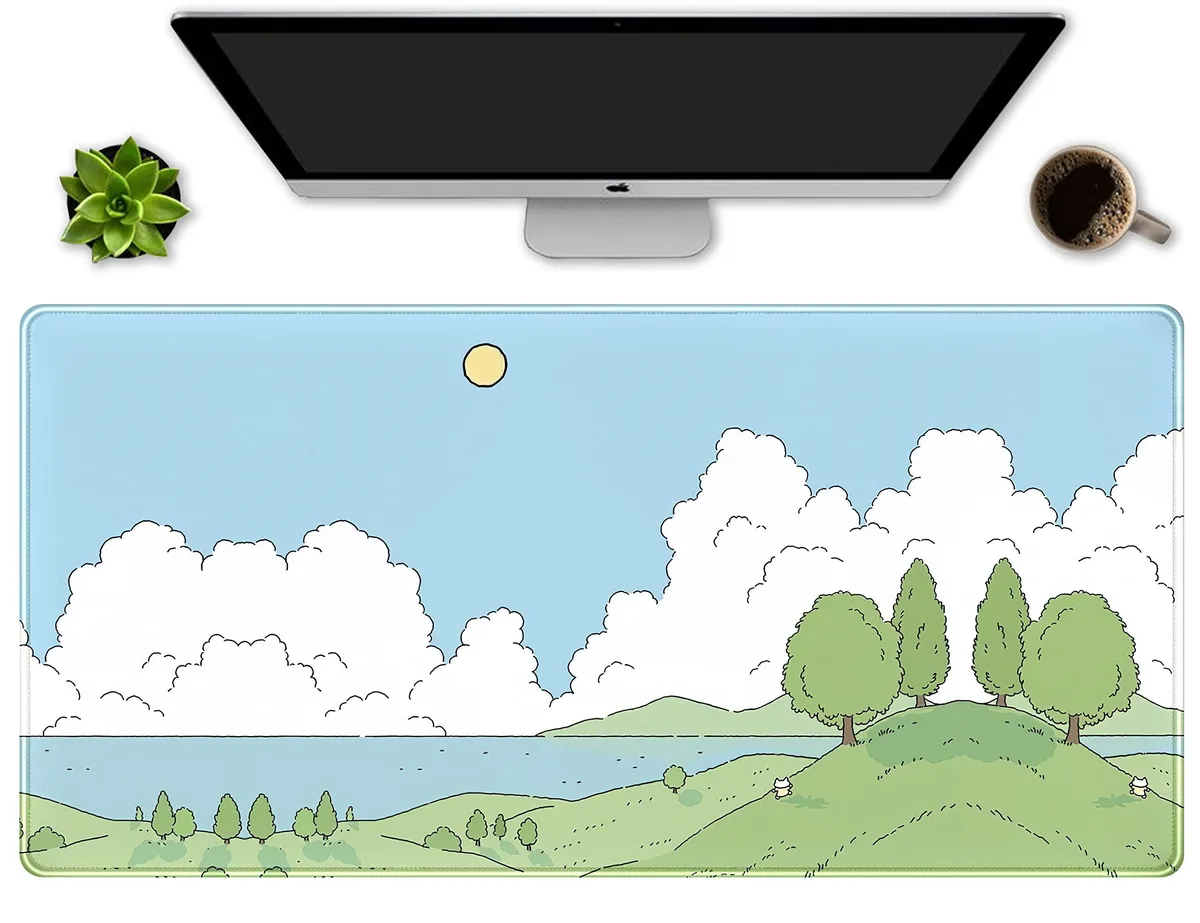 KEHIPI KEHIPI A-cyan Cute Anime Desk Mat 31.5" x 15.75" x 0.12 — product photo