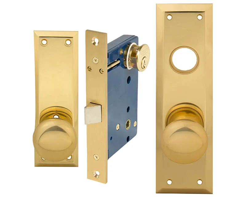 Tuff Stuff Tuff Stuff 5100DWR Polished Brass Right Hand Mortise Door Lock — product photo