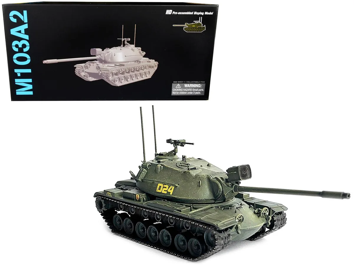 Dragon Models Dragon Models United States M103A2 Heavy Tank D24 Olive Drab NEO Dragon Armor 1/72 Plastic Model — product photo