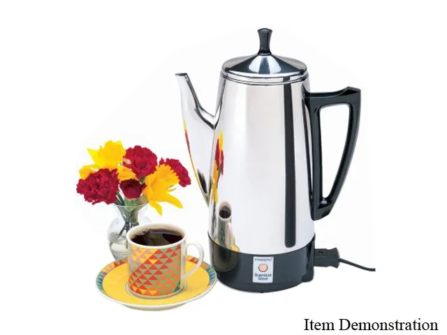 PRESTO PRESTO 02811 12-Cup Stainless Steel Percolator — product photo