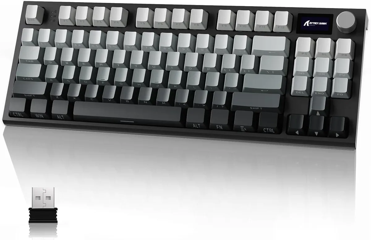 TUKO TUKO K86 75% Wireless Mechanical Gaming Keyboard 86 Keys 4000mAh Knob Display Moonlight Linear Switches — product photo