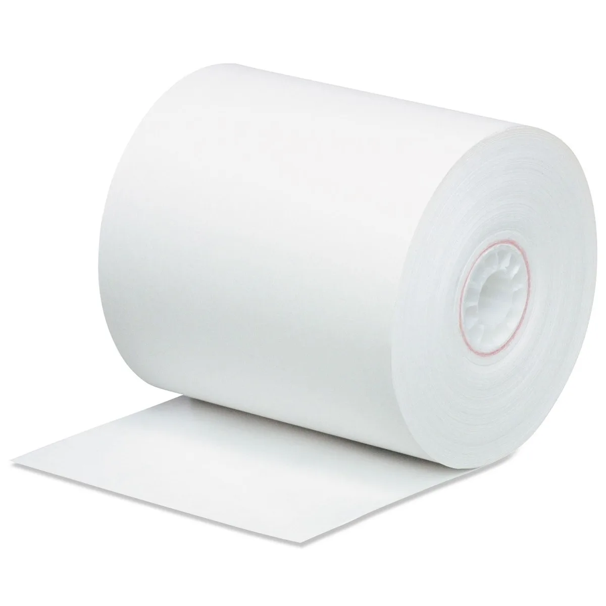 Iconex Iconex Impact Bond Paper Rolls 3" x 165 ft White 0.45" Core 50/Carton — product photo