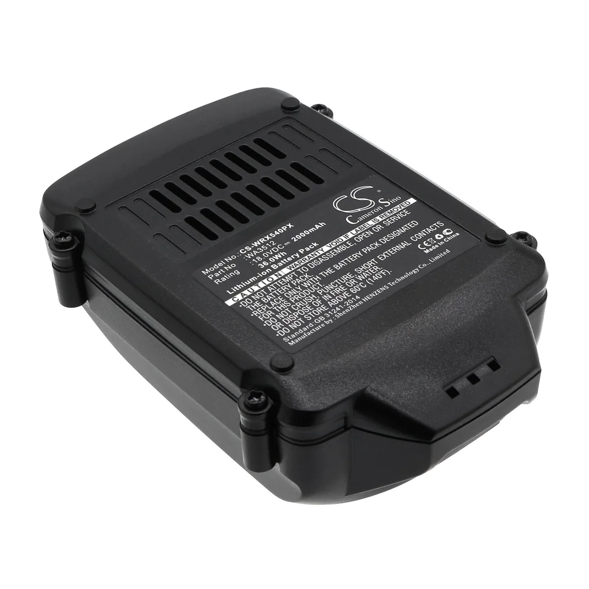 Cameron &amp; Co Cameron &amp; Co DS-CS-WRX540PX battery 18.0v 2000mAh — product photo