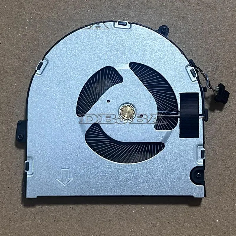 Small black laptop CPU cooling fan with wire connector