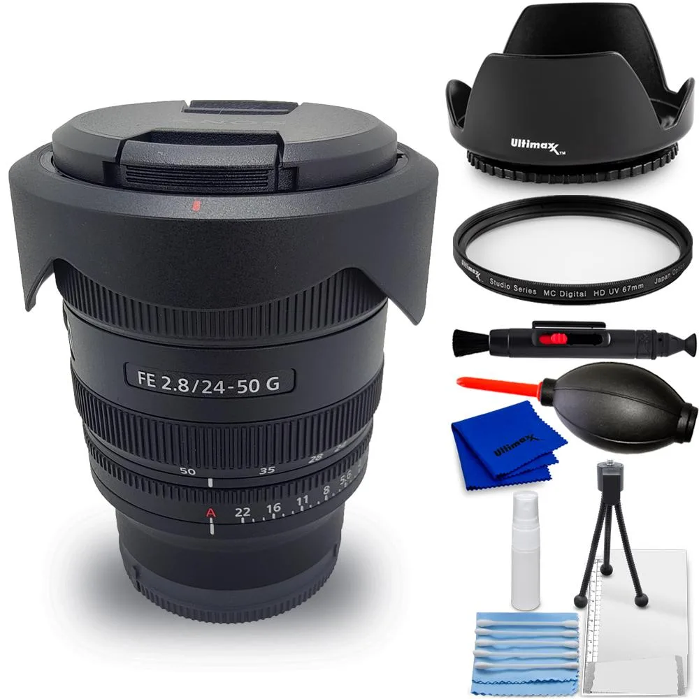 Sony Sony FE 24-50mm f/2.8 G Lens SEL2450G 7PC Accessory Bundle camera lens — product photo