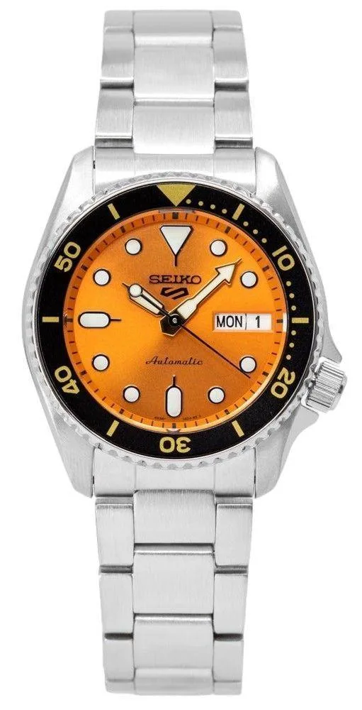 Seiko Seiko 5 Sports SKX Style Midi Orange Dial Automatic SRPK35K1 38mm 100m watch — product photo