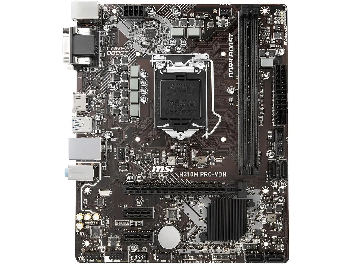 MSI MSI H310M PRO-VDH LGA 1151 (300 Series) Intel Motherboard — product photo