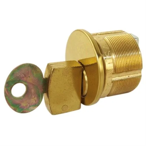 Kaba Group Kaba Group 41651SC1-03 Polished Brass 15/16" Mortise Turn Knob Cylinder Door Lock — product photo