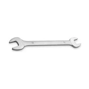 Satin alloy steel double open end wrench 18x19mm 9in