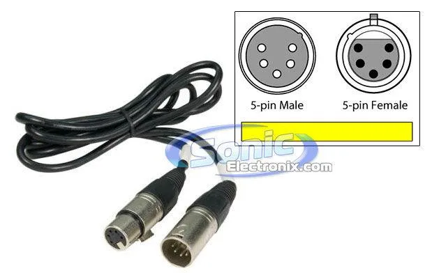 CHAUVET CHAUVET DMX5P25FT 25' 5-Pin DMX Cable — product photo