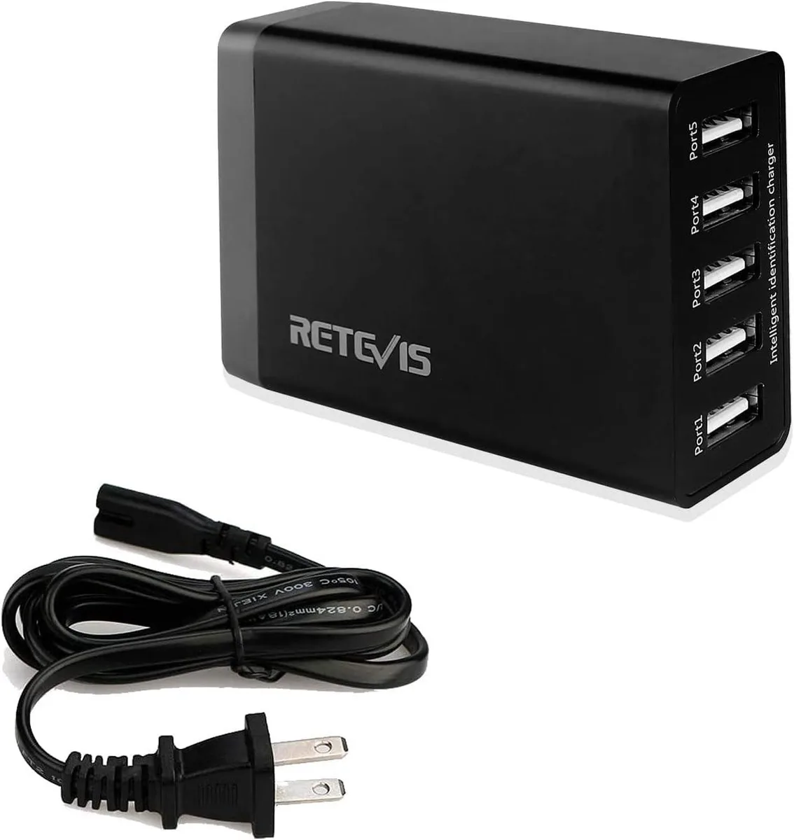 usbroway usbroway 5-Port USB Charging Station 40W 8A two-way radio — product photo
