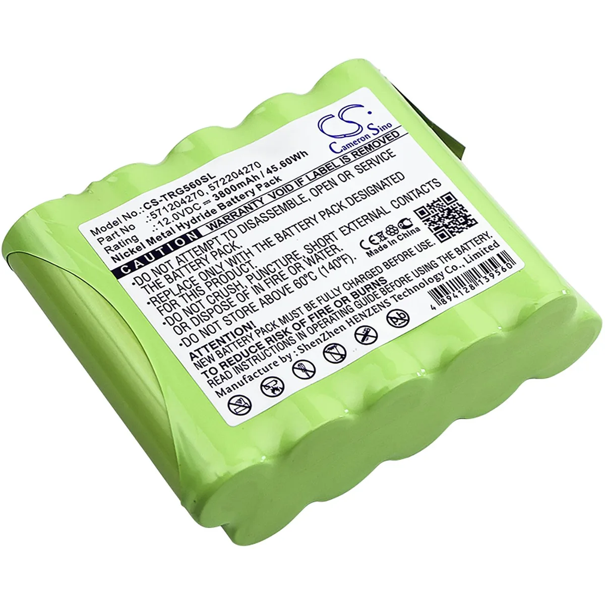 Cameron &amp; Co Cameron &amp; Co GPS Accessory DS-CS-TRG560SL 12.0V 3800mAh Ni-MH Green — product photo