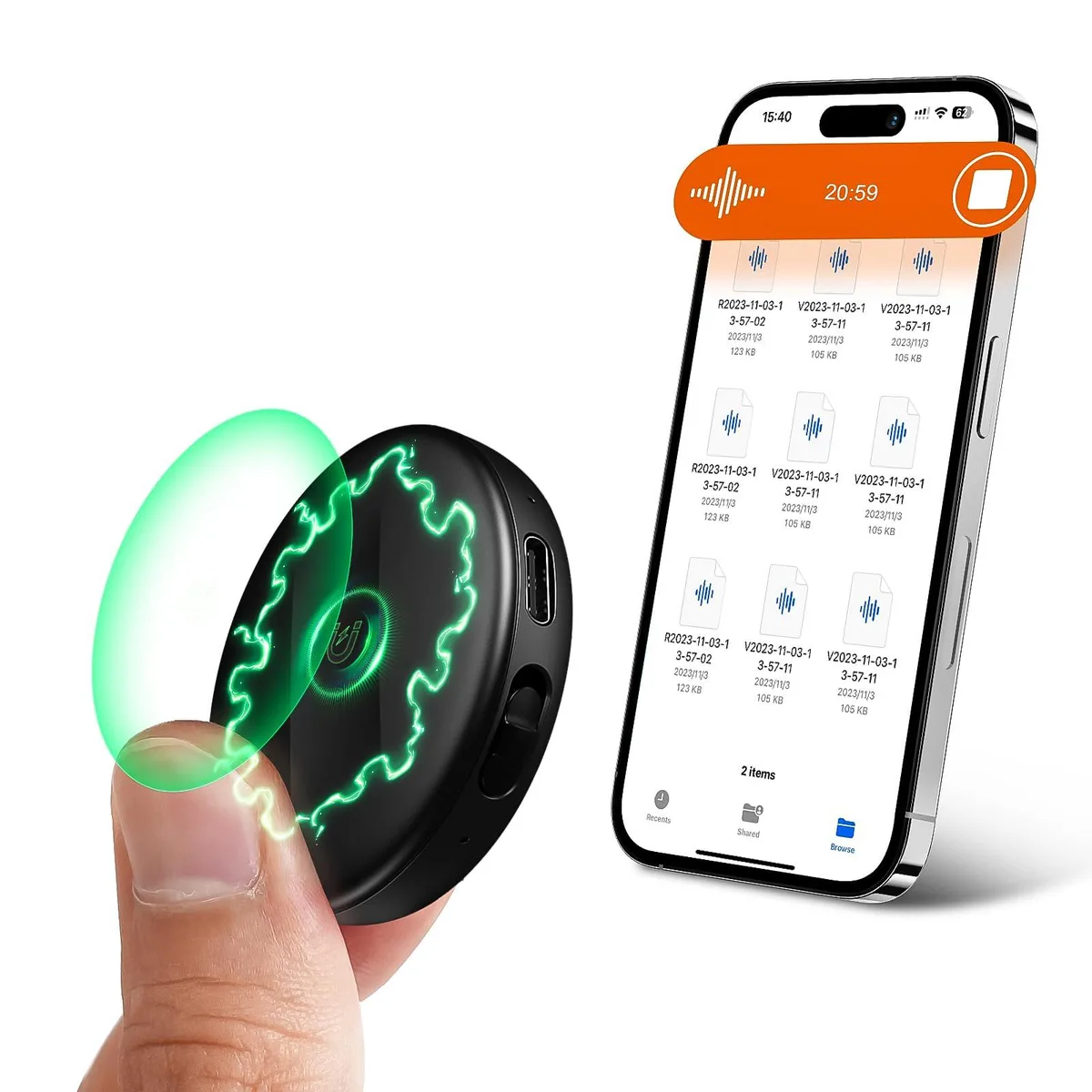  Yigeliter S-HUX-1 72GB Magnetic Voice Recorder 74h — product photo