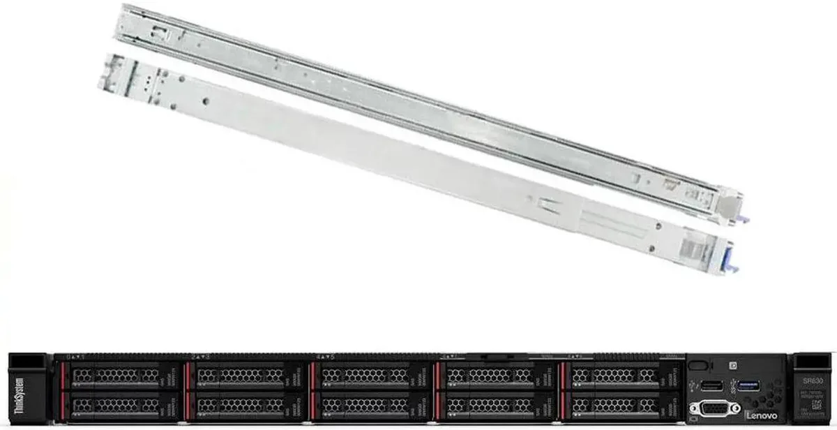 Lenovo Lenovo ThinkSystem SR630 1U rack server 2×Xeon Silver 4110 64GB DDR4 4TB SSD — product photo